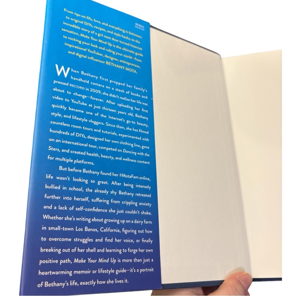 Make Your Mind Up Book Bethany Mota Hardcover You Tuber Influencer Beauty - Picture 5 of 11